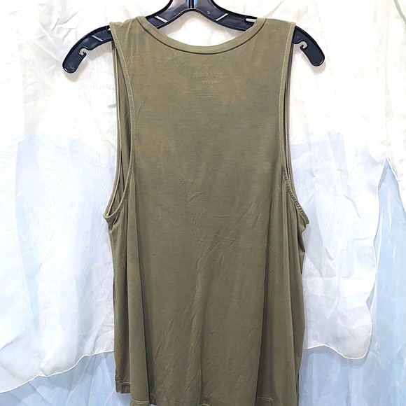 AMERICAN EAGLE OUTF. RAYON OLIVE TANK SZ XL - Picture 8 of 11
